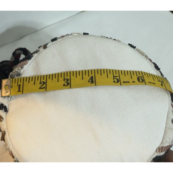 Sam Edelman Women’s Beaded Shoulder Bag – Multicolor Geometric Chic Boho - Picture 15 of 15